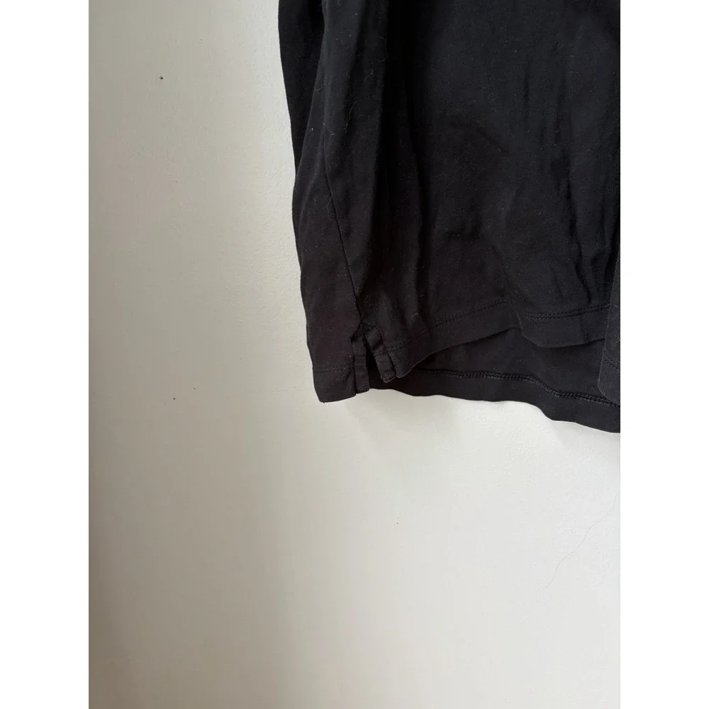 Banana Republic Factory Luxe Touch Polo Mens Black White Piping Button Up Size L